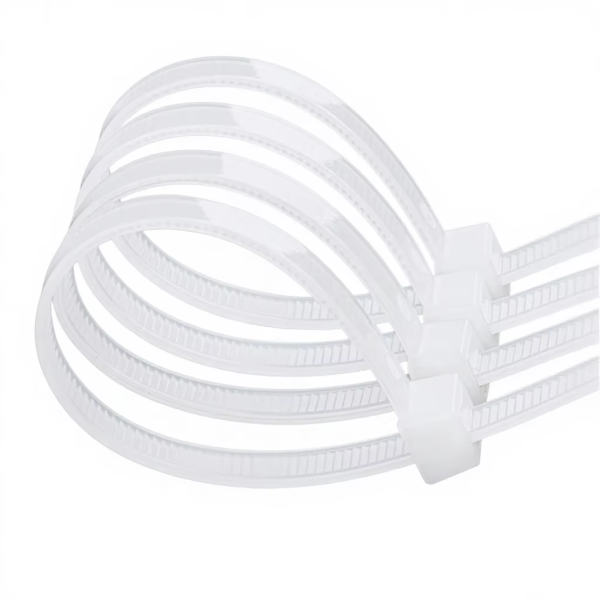YF-CT01 Self-locking Flame Retardant Nylon Cable Ties Black and White Plastic Bundling Straps