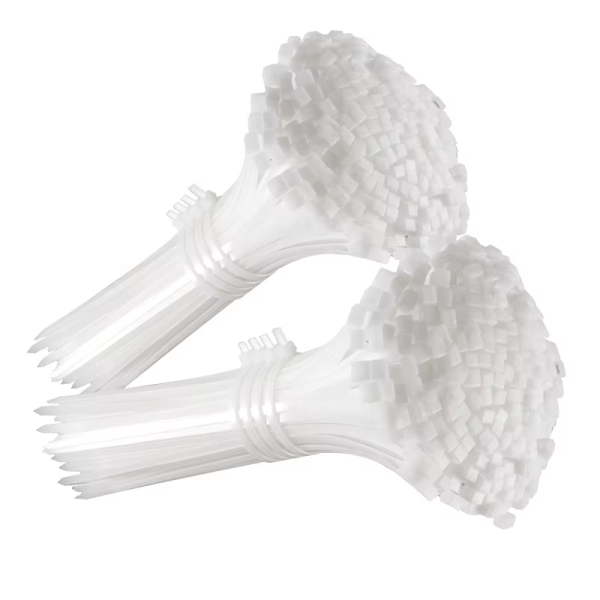 YF-CT01 Self-locking Flame Retardant Nylon Cable Ties Black and White Plastic Bundling Straps