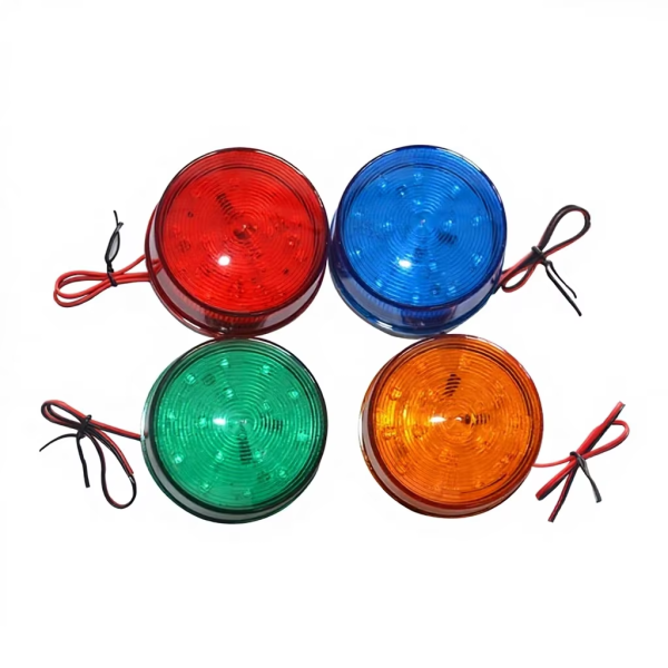 YF-SSL1 12V Small Flashing LED Light Red Alarm Strobe Warning Light Security Engineering