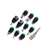 YF-PC01 Power connector1 YF-PC01 DC Male and Female Plug Welding-Free 55x21mm Surveillance Camera Video Power Connector BNC Press Adapter Copper and Plastic