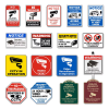 YF-WS02 WARNING SIGNS4 YF-WS02 Aluminum Plate Painted Reflective Warning Sign 24-Hour Surveillance Area Friendly Reminder Sign
