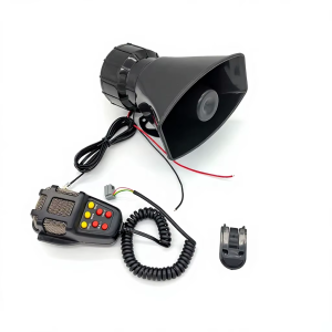 YF-7T100W siren horn2 YF-SS7T100W Car Siren Horn 7 Tone Siren Vehicle Loudspeaker with Handheld Microphone Amplifier 12V 100W Emergency Sounds